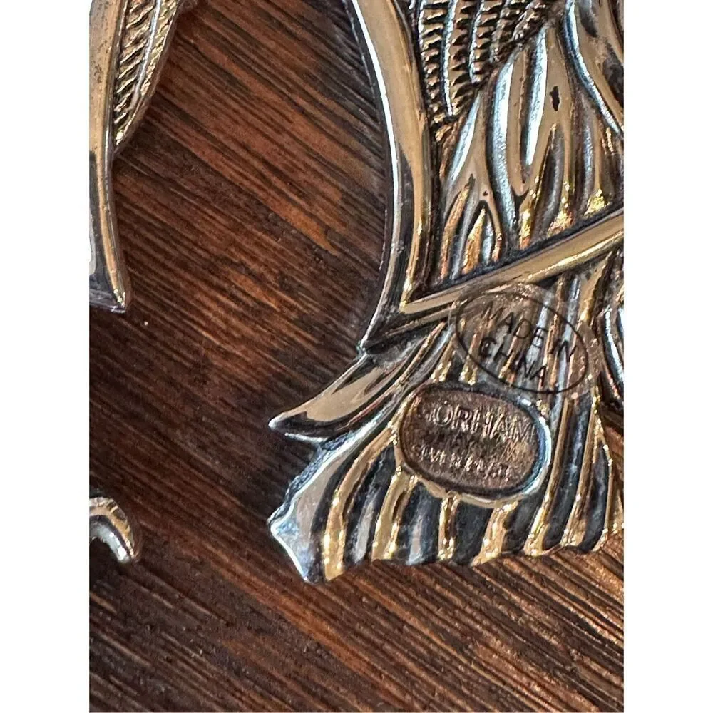 Gorham Faith and Hope silver plated ornaments